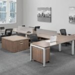 wood office workstations